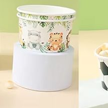 Baby Food With Avocado - 10 szt. papierowych misek na lody