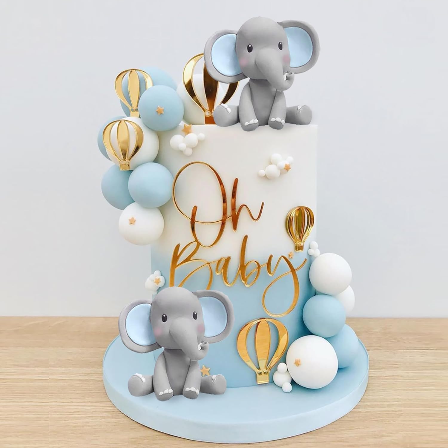 Baby Food Mixer - Dekoracja na tort w kształcie słonia,