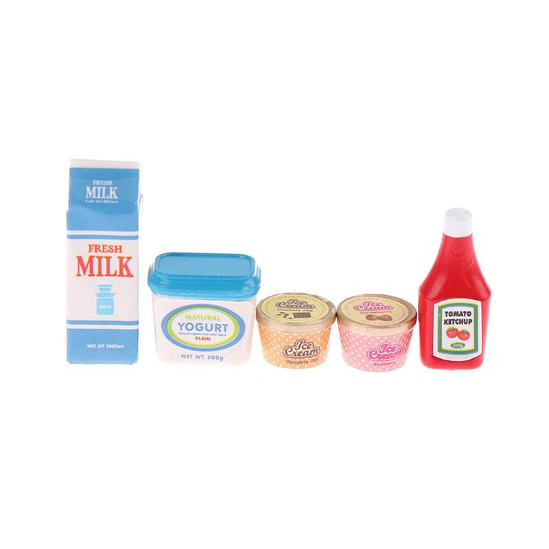 Baby Food Toy - 5 sztuk/zestaw Akcesoria do domku dla