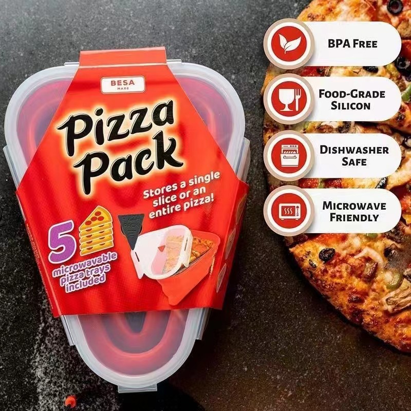 Baby Food Intake - Silikonowy składany pojemnik na pizzę dla