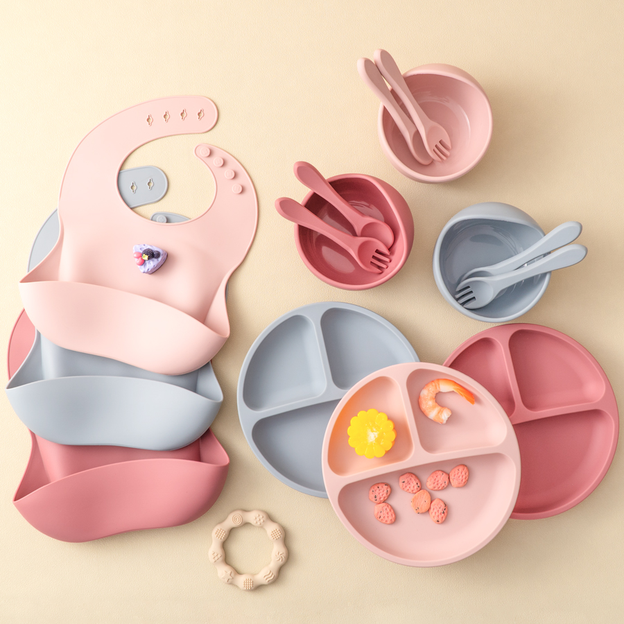 Baby Food Universe - 5 sztuk silikonowy zestaw do karmienia