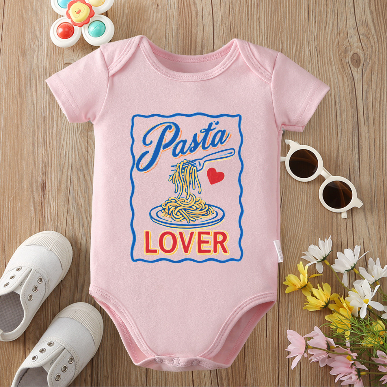 Baby Food Intake - Body niemowlęce 100% bawełna, letnie, z