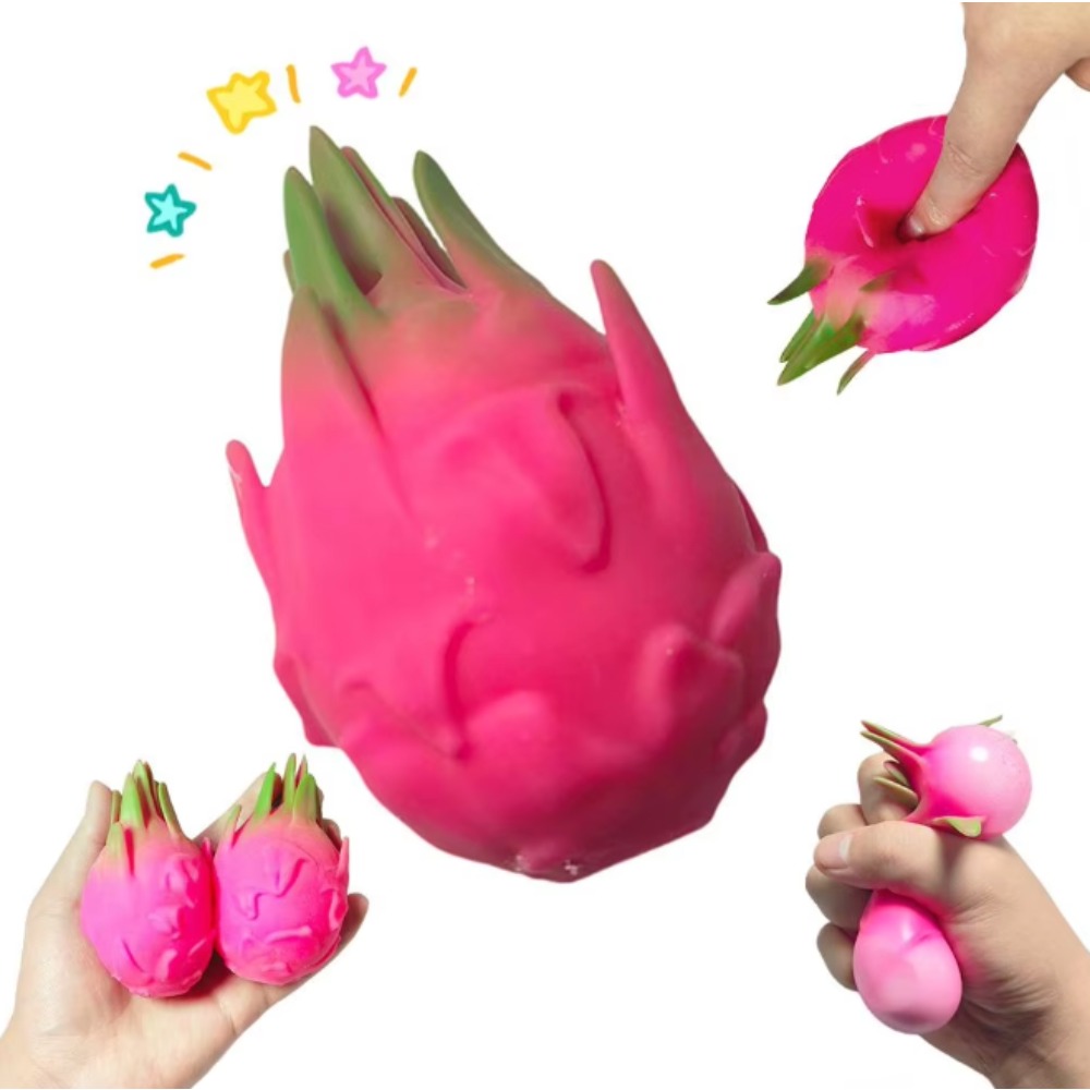 Baby Food Toy - Piłka antystresowa w kształcie smoczego owocu,
