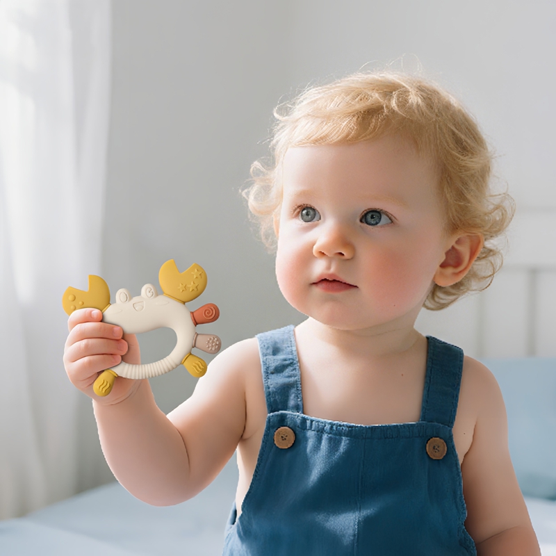 Baby Food Intake - Zabawka dla niemowląt bebeSilicone w kształcie