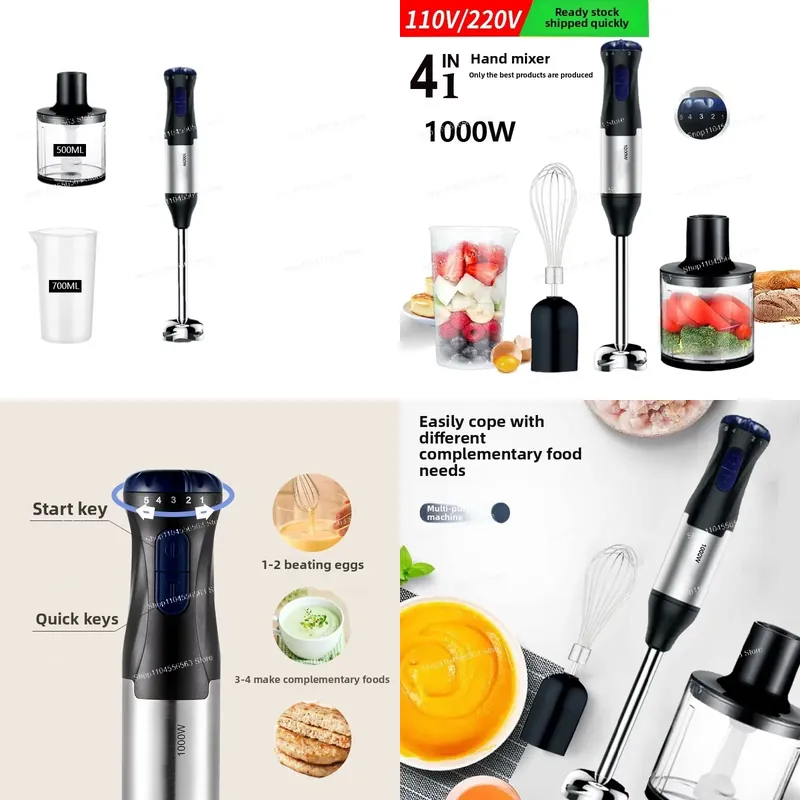 Baby Food Mixer - Mikser ręczny zanurzeniowy 110V 1000W, wielofunkcyjny