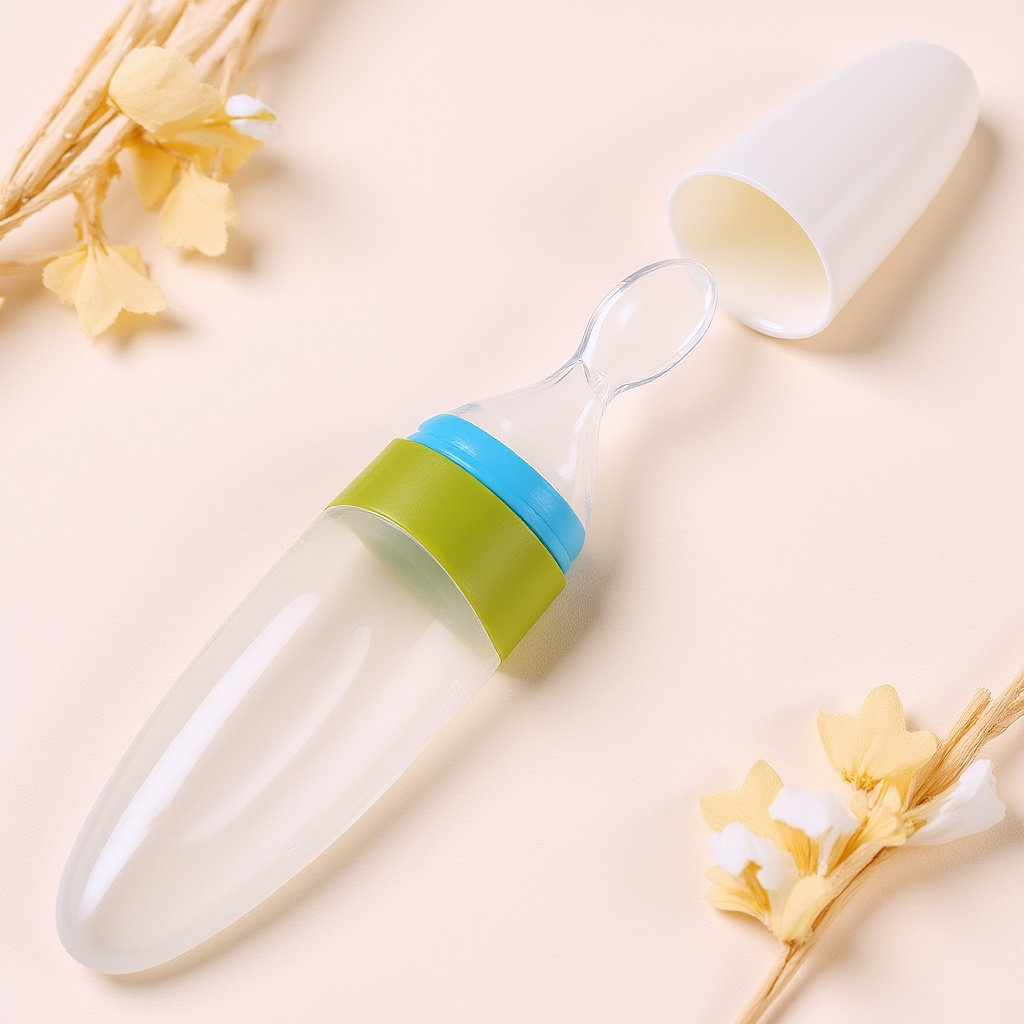 Baby Food Oatmeal - Silikonowa łyżeczka do karmienia niemowląt z