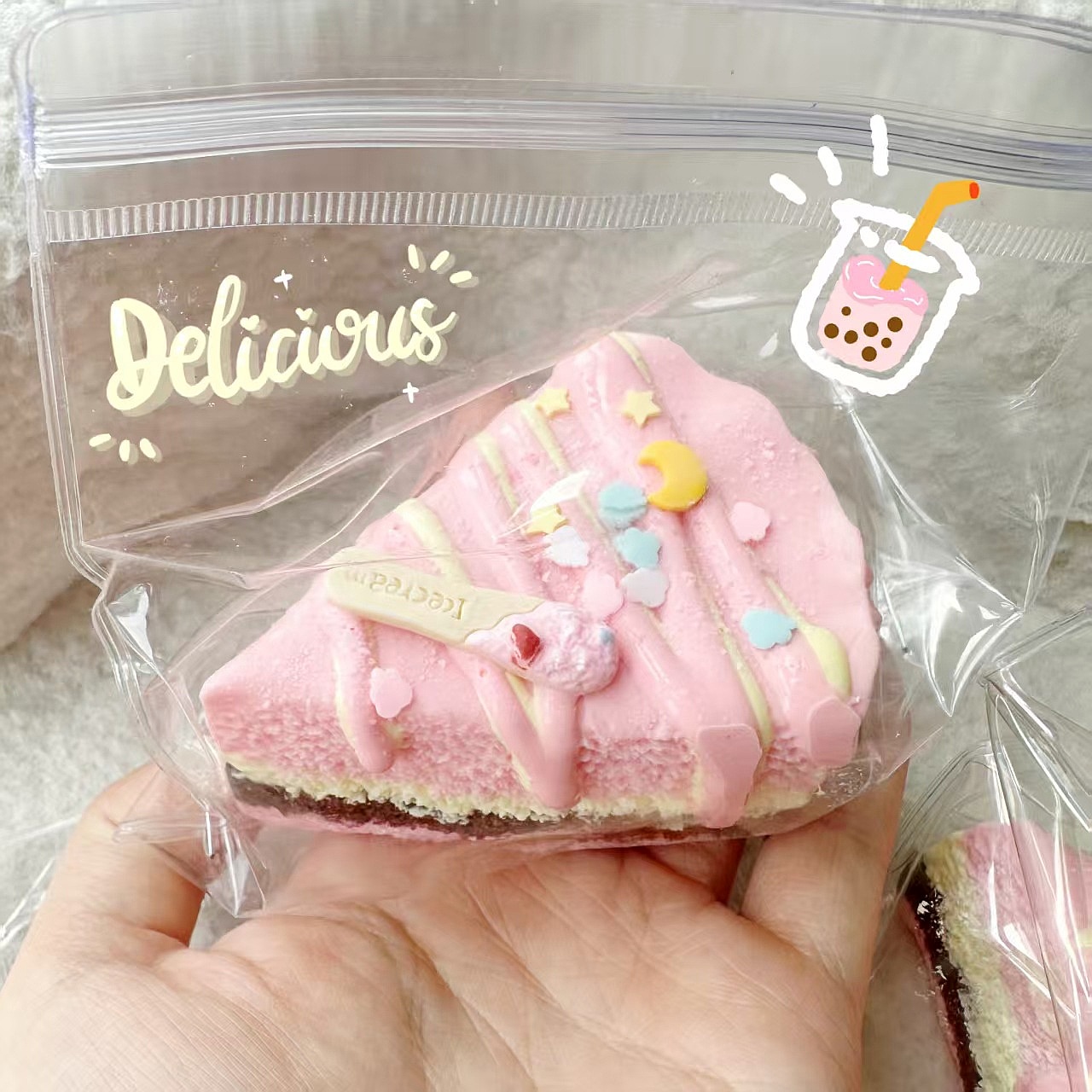 Różowa Gniotka Tort, Super Mię – Baby Food Toy recenzja i cena