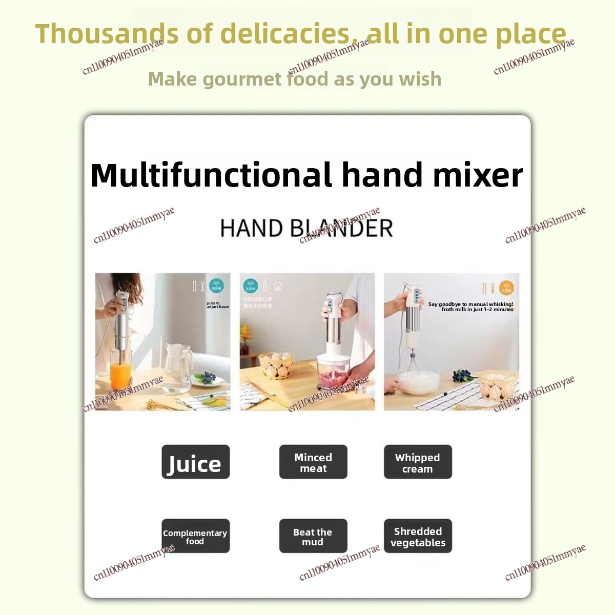 Ręczny blender do gotowania, m – Baby Food With Meat recenzja i cena