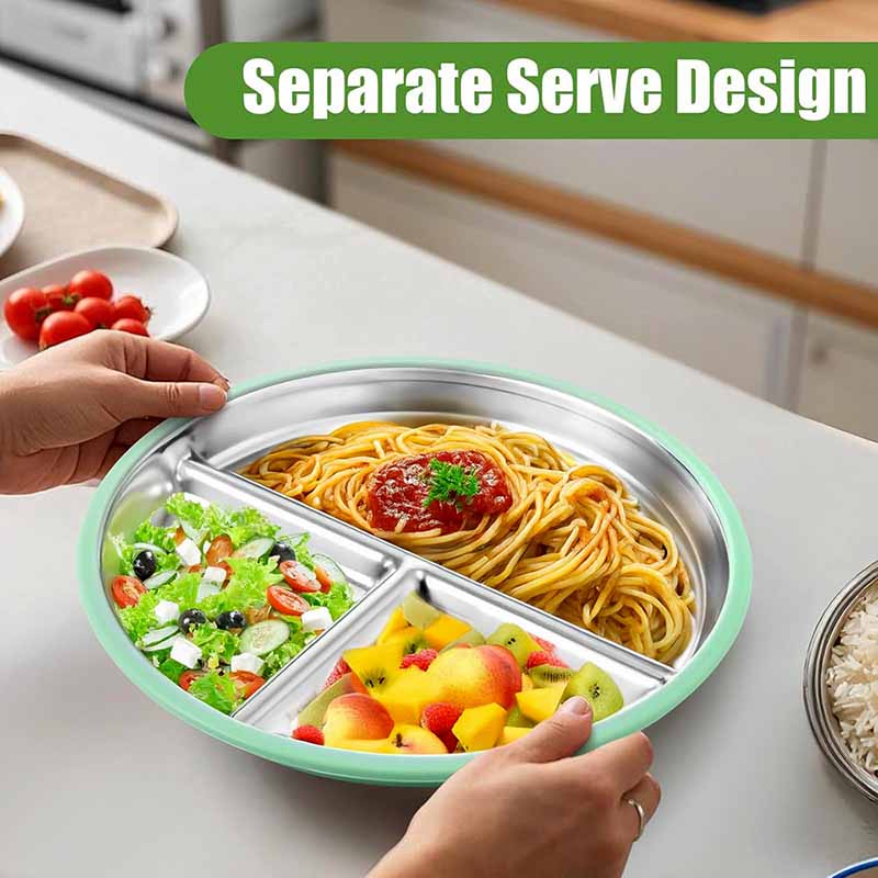 Talerz ze stali nierdzewnej z  – Plate Suction Toddler recenzja i cena
