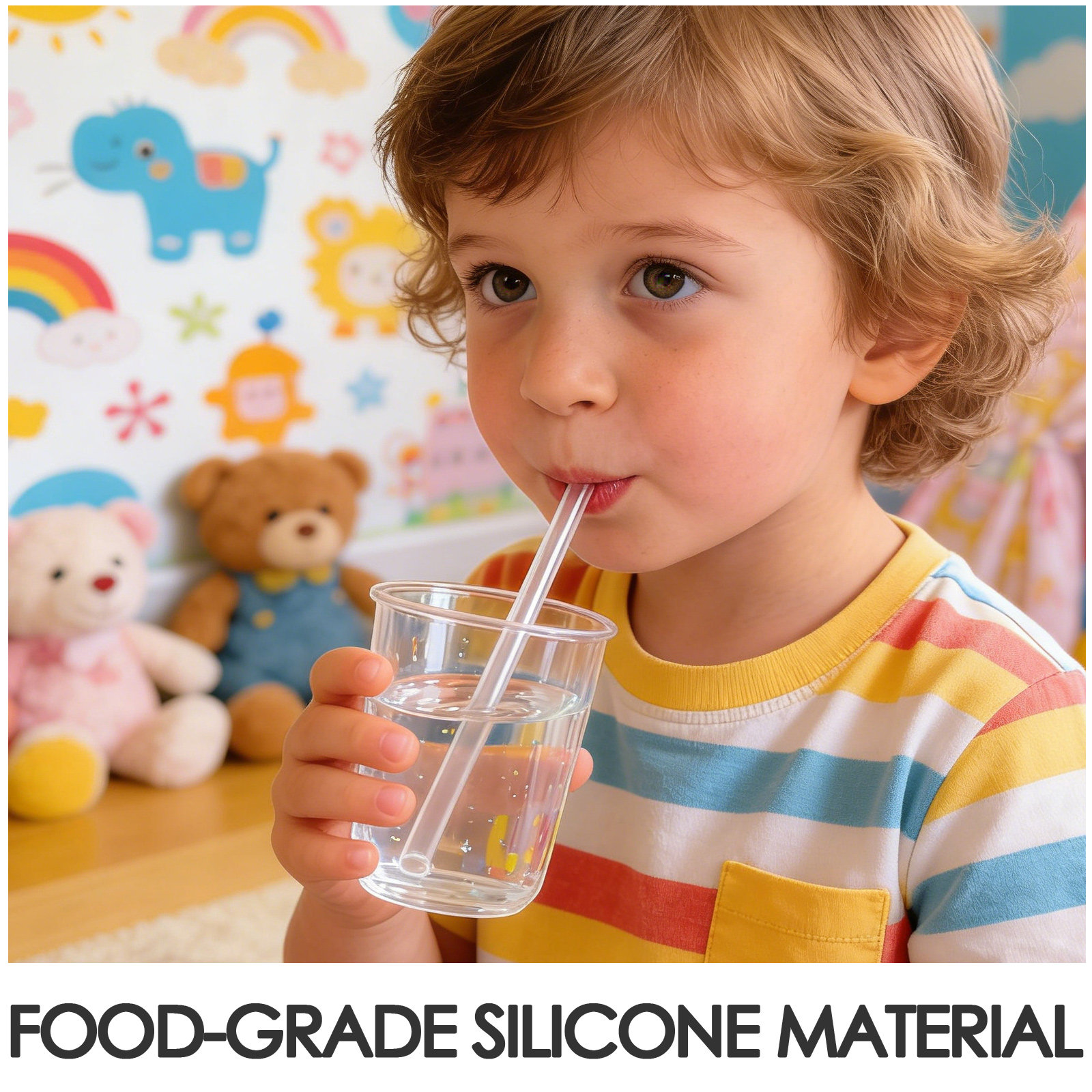 1 zestaw silikonowych słomek d – Baby Food Universe recenzja i cena
